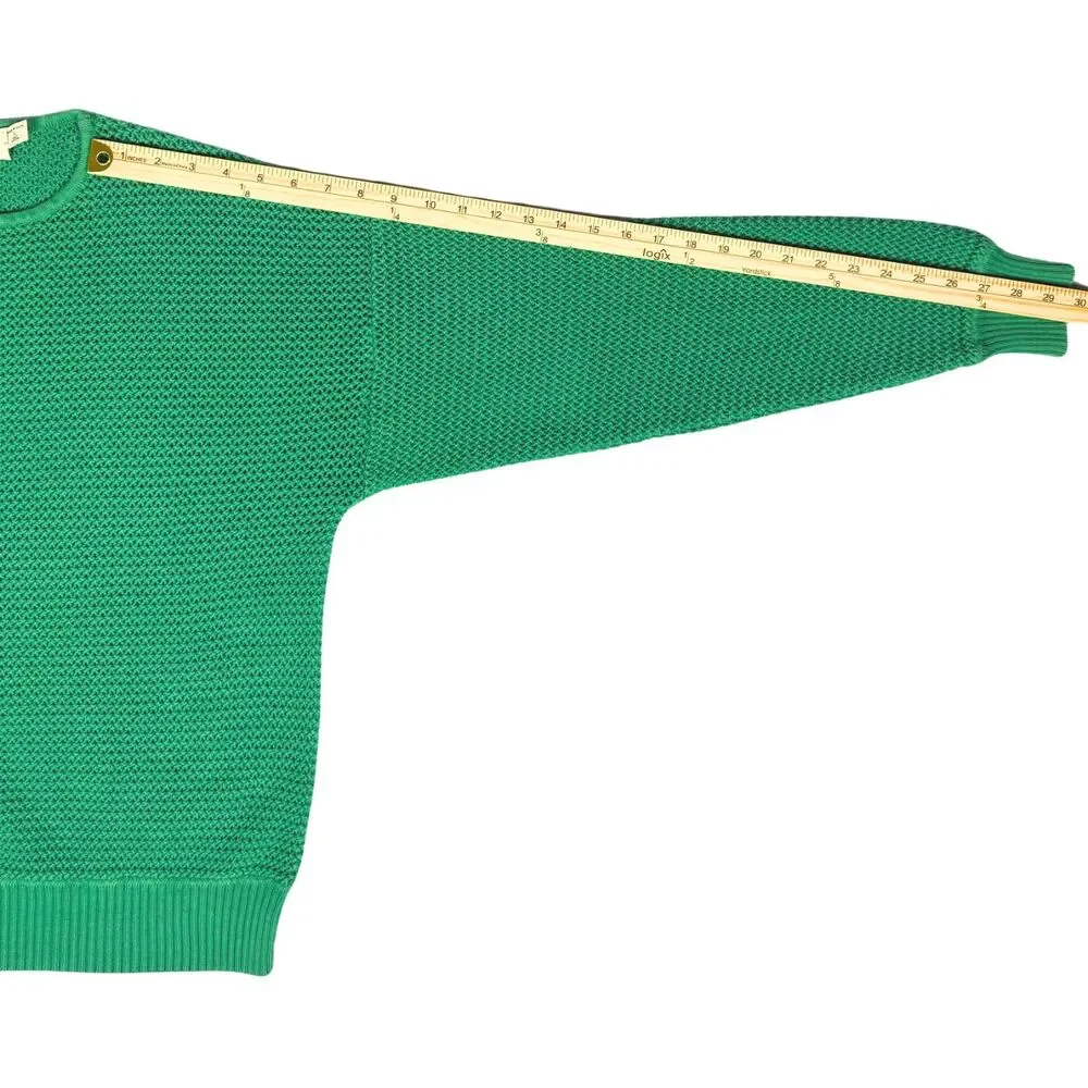 Vintage St. Croix Knits Josef‎ Duran Sweater Womens Open Knit Large Green USA